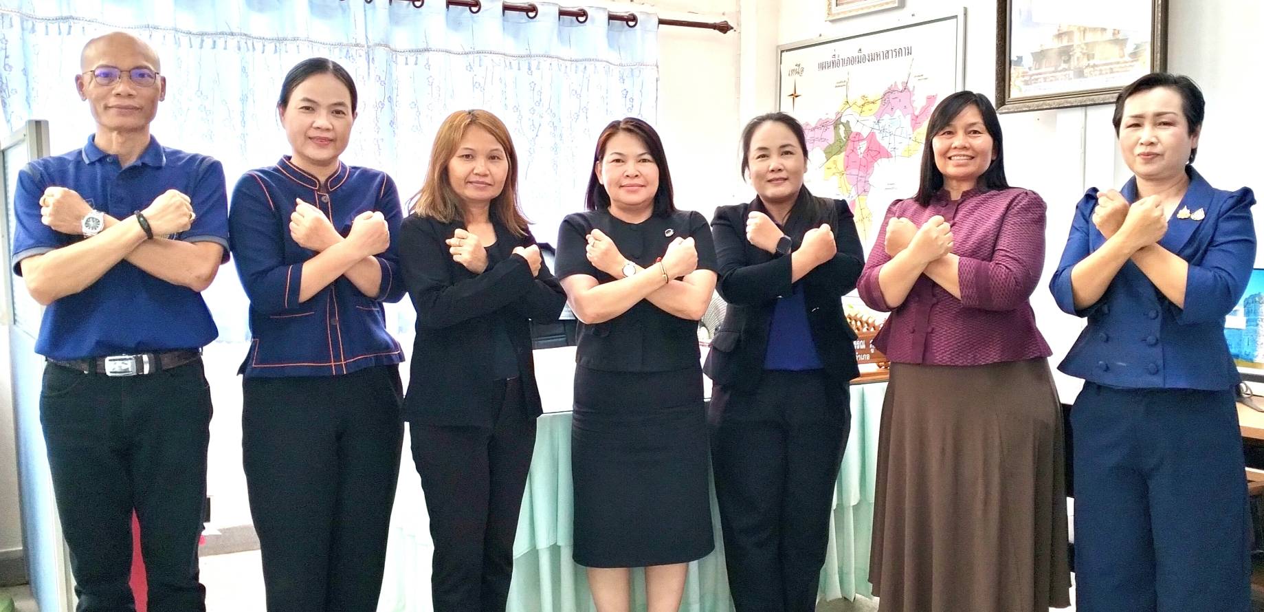 สพอ.เมืองมหาสารคาม ประกาศเจตนารมณ์ “สุจริต โปร่งใส  หน่วยงานใสสะอาด 2569” 