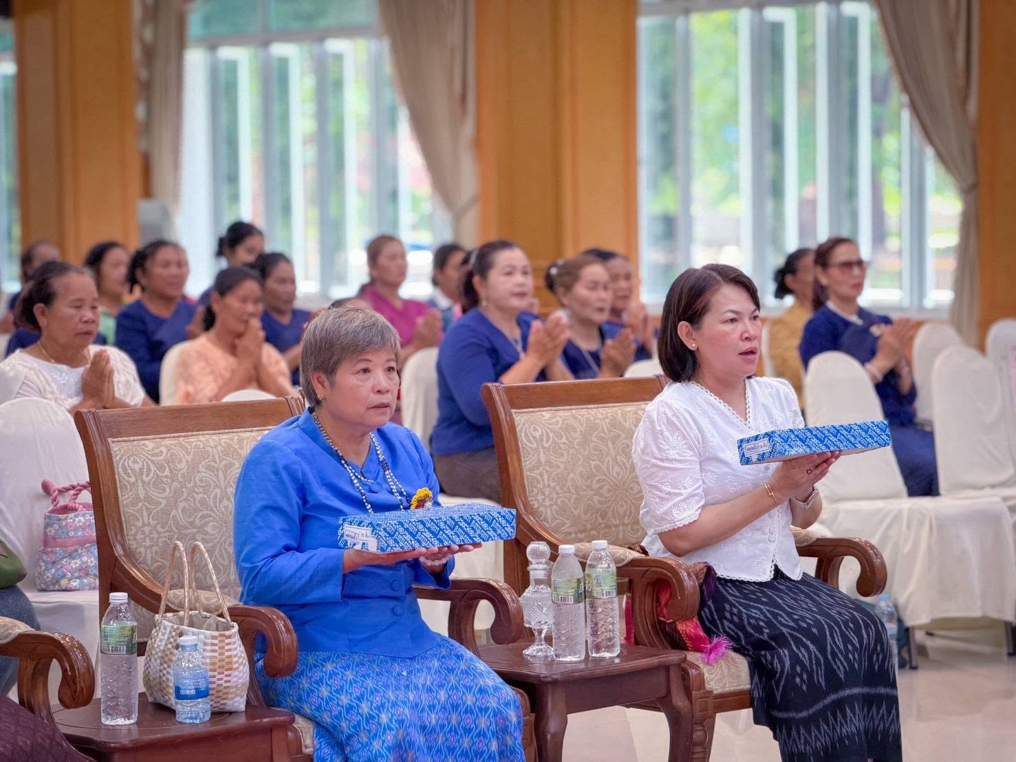 สพอ.เมืองมหาสารคาม  ร่วมกิจกรรม สืบสานประเพณีทอดเทียนโฮม